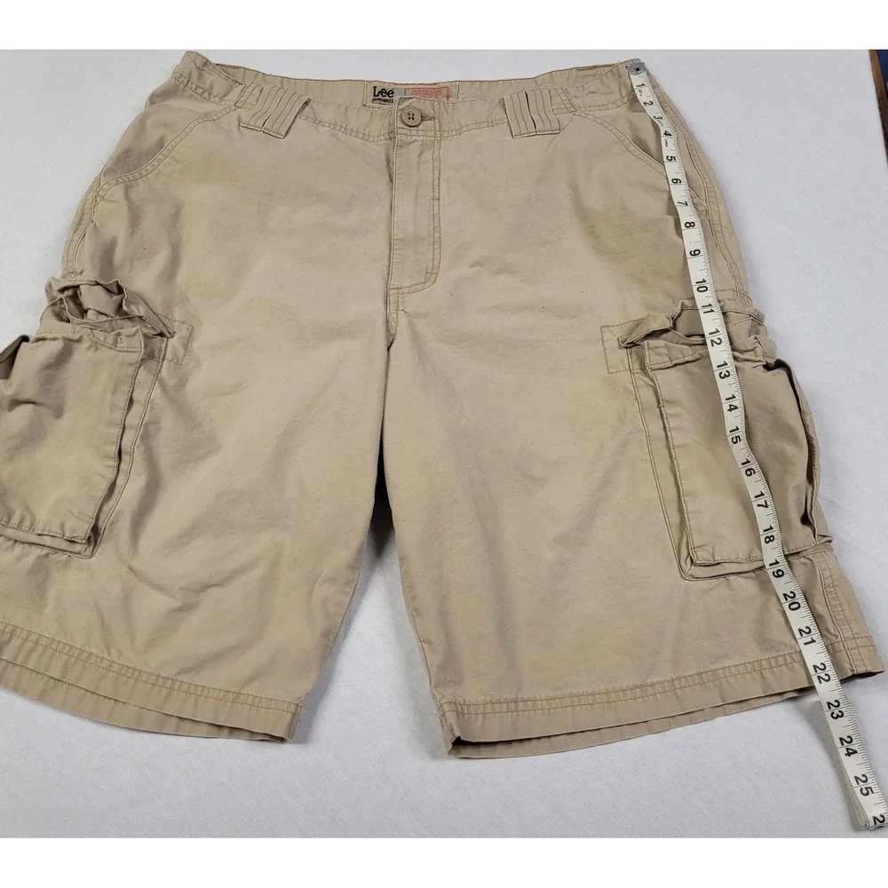 Lee Dungarees Men's Khaki / Tan Cargo Utility Shorts Size 34